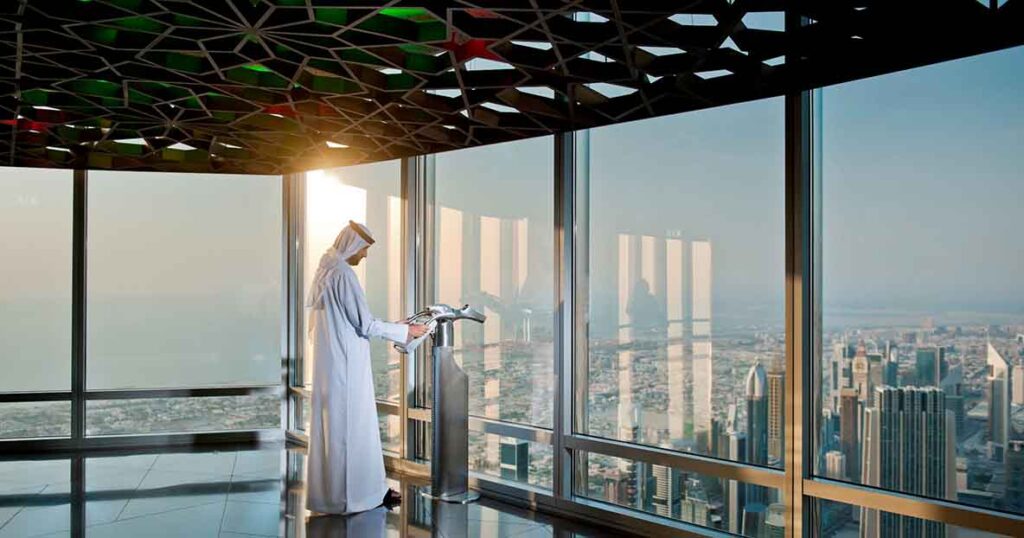 Observation deck in Burj Khalifa